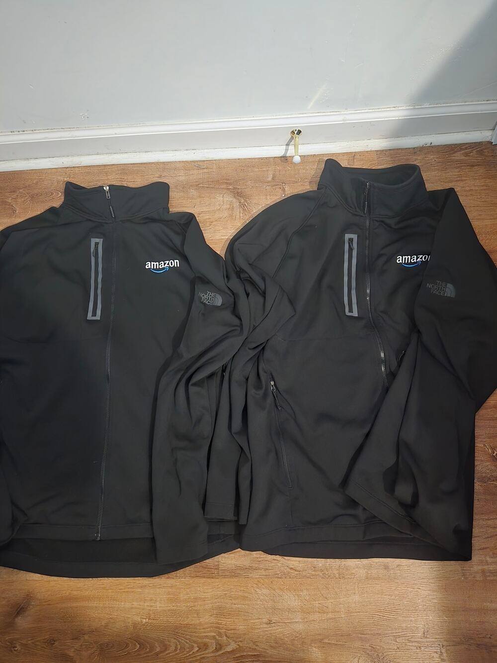 North Face Canyon Flats Fleece Full Zip 2XL Black Jackets amazon logo 2 jackets.